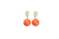 Orecchini Misis Donna Essenza in Argento Pasta di corallo OR09754AR